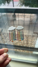 Load image into Gallery viewer, Cloud Dangles: Rainbow