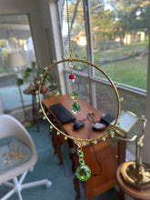 Load image into Gallery viewer, Aventurine Green Large Hoops (Multiple Styles)
