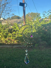 Load image into Gallery viewer, Rose Quartz Large Crescent Moon Suncatchers (Multiple Styles)
