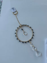 Load image into Gallery viewer, Obsidian Black Suncatcher 4 inch Hoop
