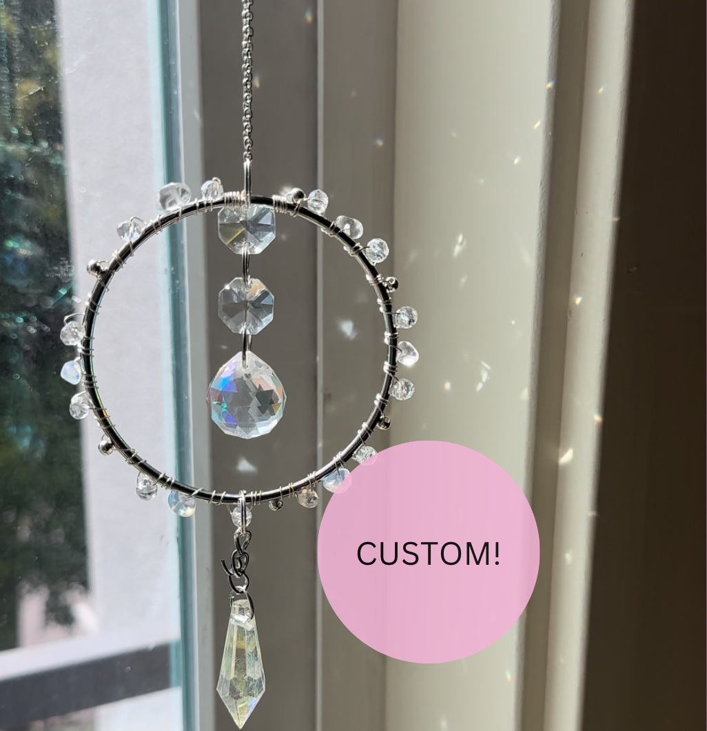 Custom Handwrapped Suncatcher