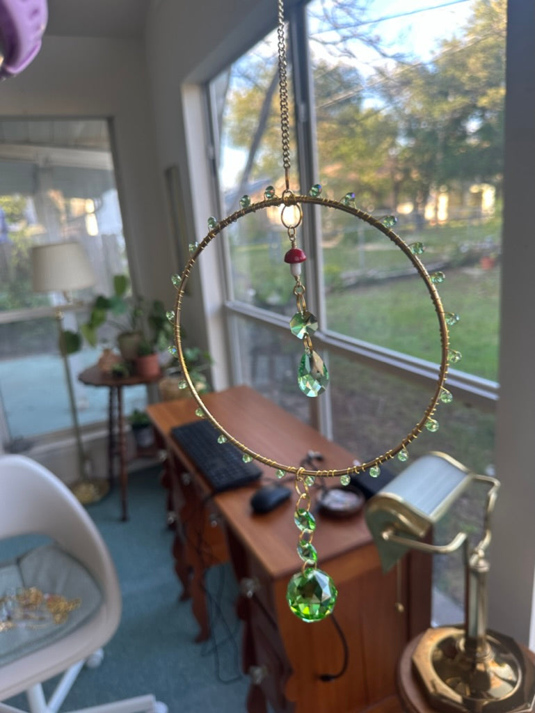 Aventurine Green Large Hoops (Multiple Styles)