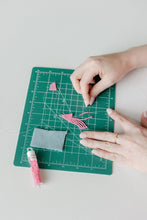 Load image into Gallery viewer, Pink Beaded Fringe Dangles
