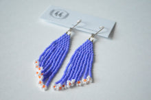 Load image into Gallery viewer, Beaded Daisy Fringe Dangles
