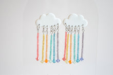 Load image into Gallery viewer, Cloud Dangles: Rainbow
