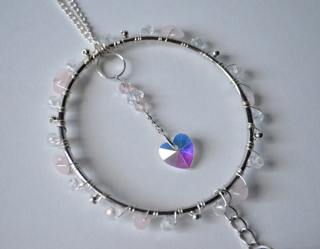 Handwrapped Suncatcher Small Silver (Multiple Colors!)