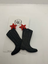 Load image into Gallery viewer, Cowboy Boot Earrings with Star Spur
